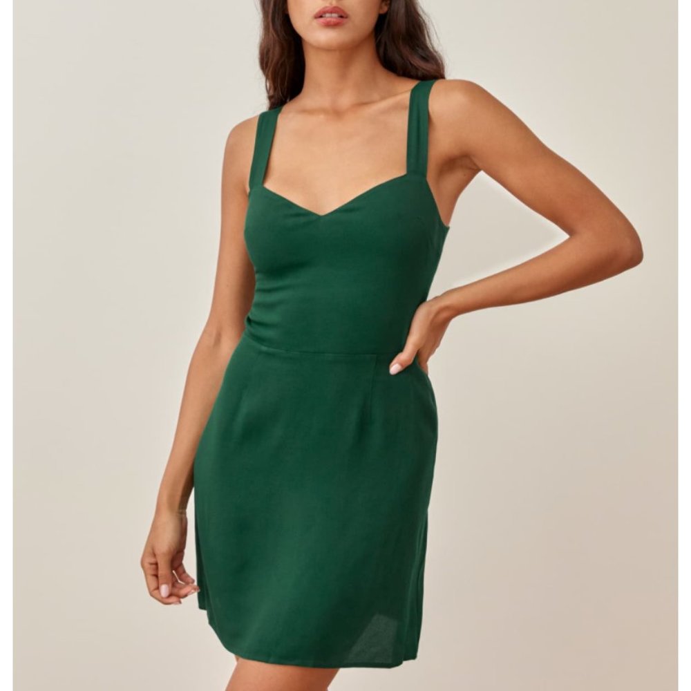 NWOT 💚 Reformation Humphrey Dress - Emerald